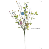 Artificial Easter Flowers 6 Pack Easter Floral Stems 17 Inch Egg Picks With Berries For Vase Table Centerpiece Crafts Easter Decorations