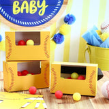 6 Sets Softball Baby Shower Games Bridal Funniest Baby Shower Twerk Games Swing Shaking Ball Interactive Table Tennis For Boy Or Girl(Red,Yellow)