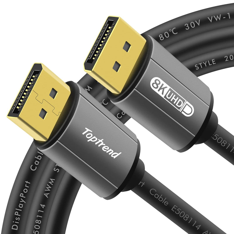 Displayport Cable 6Ft, 8K Dp [Display Port] Cable 1.4 Supports To 8K 60Hz,4K 1