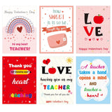 Valentine'S Day Cards For Teachers Happy Valentine Teacher Appreciation Cards Holiday Thank You Notes 12Pcs