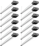 12 Pack 4FT Linkable LED Shop Lights 6500K 4400LM Cool Daylight with Reflector