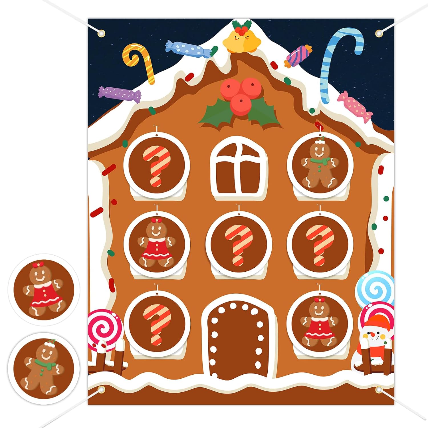 Gender Reveal Tic Tac Toe - Christmas Gender Reveal Ideas Gingerbread Boy Or Girl Gender Reveal Games Red And Green - Giant Gender Reveal X And O Board Games