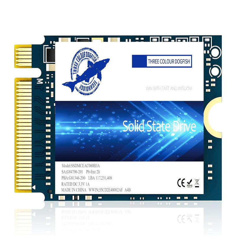 Dogfish Ssd M.2 2230 Nvme Pcie 4.0 1Tb 3D Tlc Nand Gaming Internal Solid State