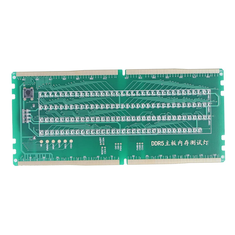 Ddr5 Desktop Mainboard Test Card, Memory Slot Tester Board With Led Light For