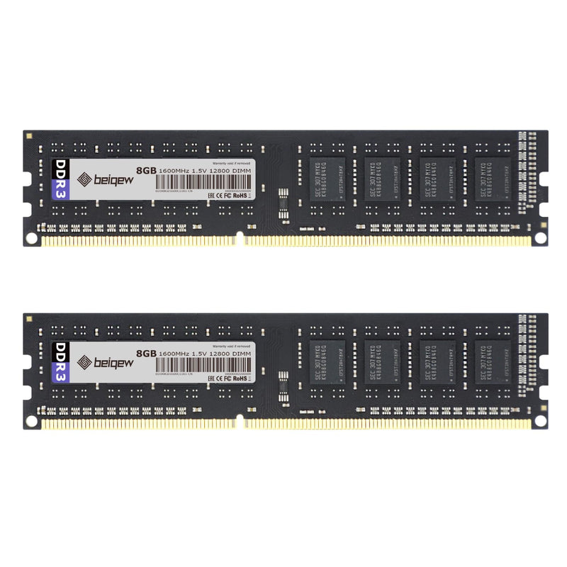 Ddr3 Ram 16Gb Kit(2X8G) 1600Mhz Pc3-12800 Cl11 1.5V Pc Computer Desktop Dimm M