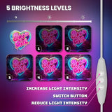 Bad Girl Neon Sign Pink LED Wall Light Dimmable Acrylic Neon Decor for Bedroom Bar Party Room