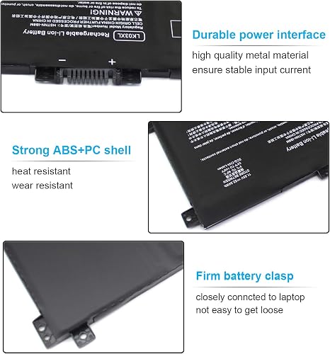 HP LK03XL L09281-855 Replacement Battery Envy X360 15 17 Series