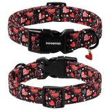 Valentine'S Day Dog Collar, Red Heart Dog Collars Female Or Male Adjustable Cotton Pet Collar With Quick Release Buckle For Small Medium Large Dogs,Xs