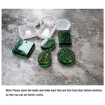 20Pcs Jewelry Casting Molds, Silicone Pendant Resin Molds With Hanging Hole, Jewelry Making Diy Craft Tools - 5 Styles