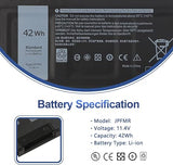 JPFMR Replacement Laptop Battery for Dell Chromebook and Inspiron Series