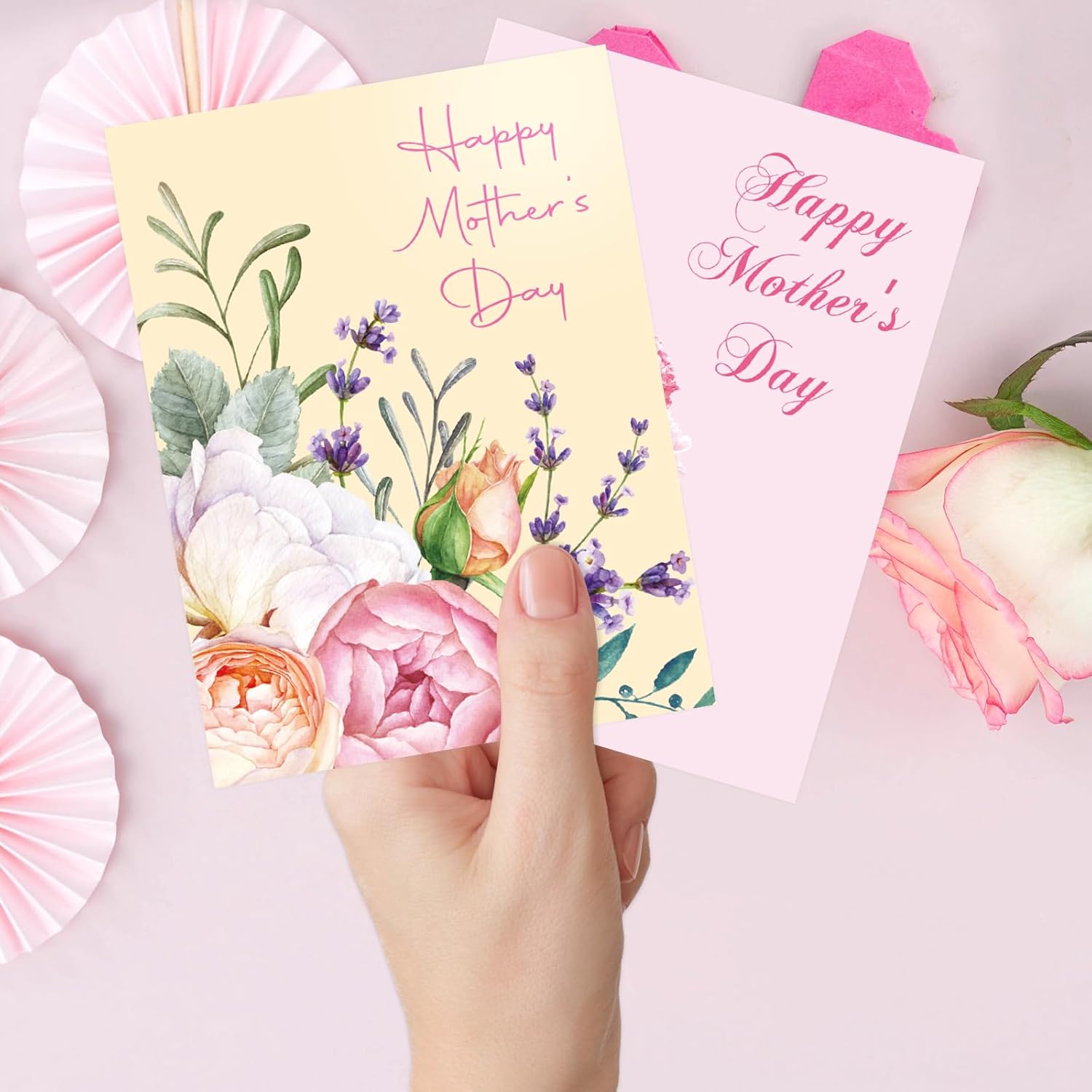Mothers Day Cards Bulk 24 Pack Mother Floral Cards With Envelopes Flower Card Mother'S Day Gift For Mom Blank Inside