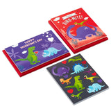 Hallmark Valentine's Day Cards and Stickers for Kids School, Dinosaur (24 Classroom Valentines with Envelopes)