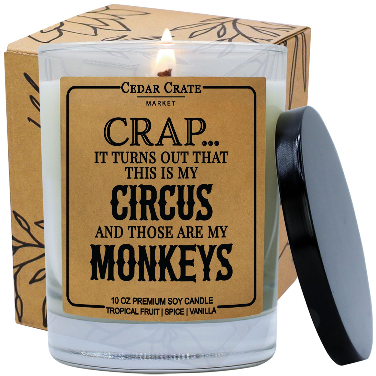 Funny Candle Gifts For Mom - Made In Usa - Mothers Day, Birthday Gifts For Women, Men, Dad, Best Friend, Sister, Coworker Candle, Birthday Candles, Unique Present From Daughter Or Son, 100% Soy Wax