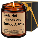 Candle, Tattoo Artist Gifts, Tattoo Lover Gifts For Women Men, Cool Tattooed Studio Shop Decor - Funny Valentines Appreciation Birthday Presents For Tattooers, New Tattooists, Ink Lovers