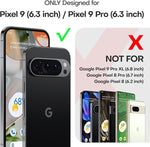 Google Pixel 9/9 Pro Case, Magsafe, Slim, Shockproof, Clear, Scratch-Resist