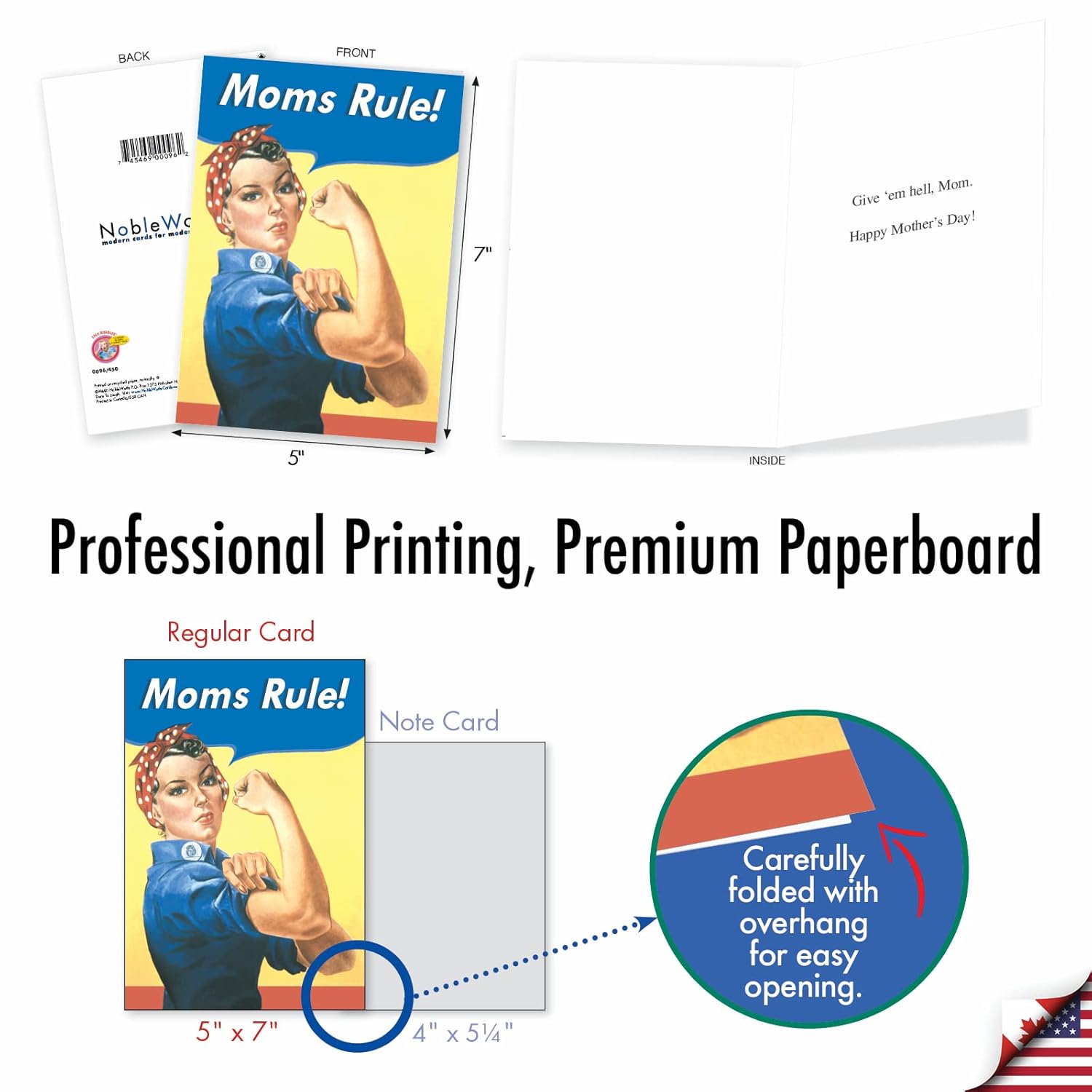 - 36 Assorted Funny Mother'S Day Greeting Cards Bulk Box Set W/ 5 X 7 Inch Envelopes, Humor For Moms, Daughter, Sister, Girlfriend (36 Designs, 1 Each) Mother Lode Ac9379Mdg-B1X36
