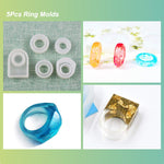 30Pcs Resin Jewelry Molds, Jewelry Molds For Uv Resin, Resina Silicone Molds Kit With Bracelet,Pendant,Ring For Epoxy Casting