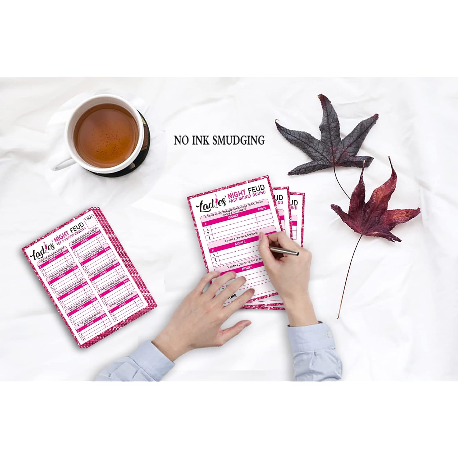 Ladies' Night Party Feud - Great For Bachelorette Party Or Adult Trivia Game - 30 Feud Cards And 3 Fast Money Round Cards