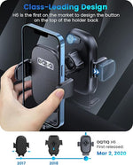 Car Phone Holder with Strong Suction Cup & Air Vent Clip, 360° Mount for iPhone