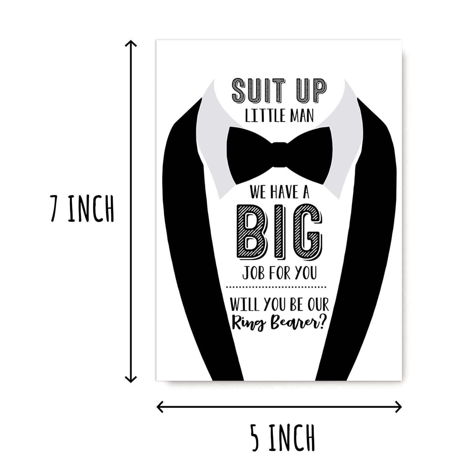 Will You Be Our Ring Bearer Card - Ring Bearer Proposal Card - Ring Bearer Request Card - Happy Valentine Day Card