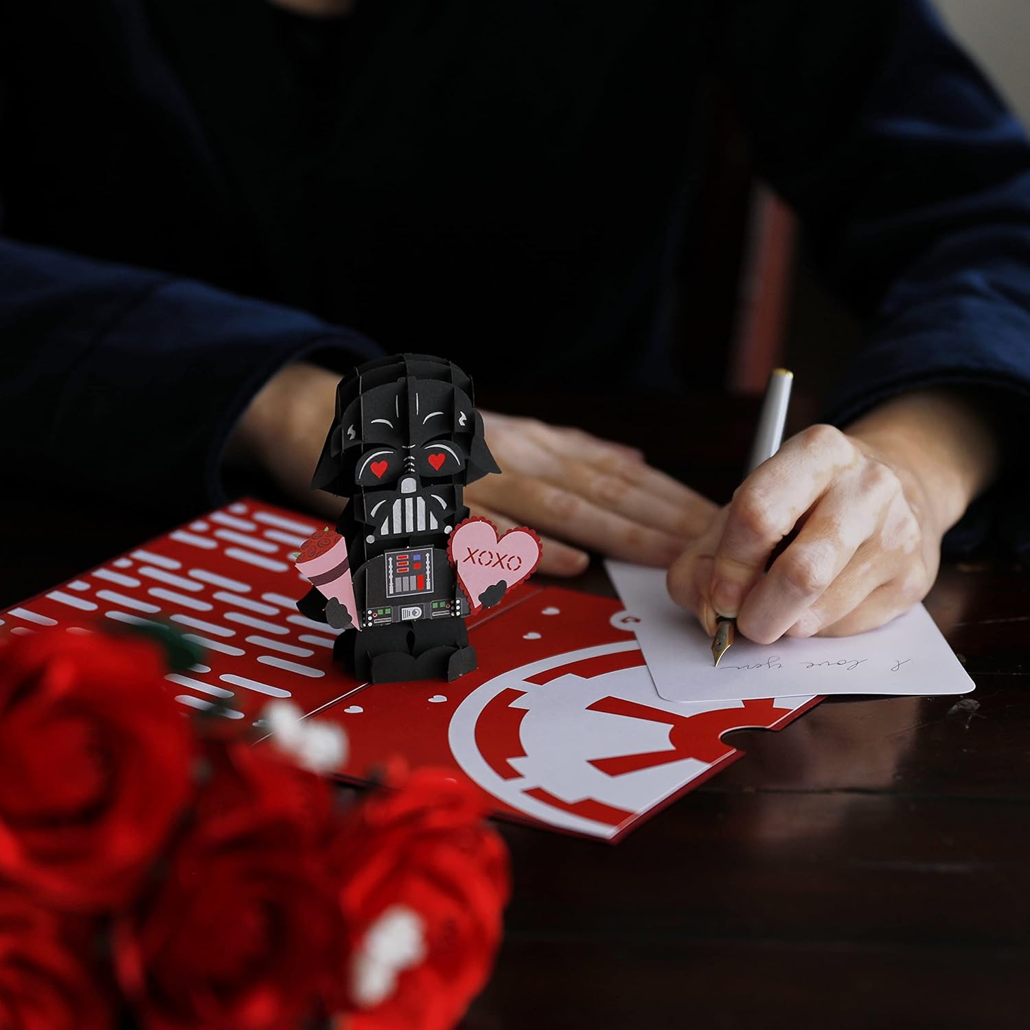 Valentines Day Card For Her, Him - 3D Star Wars Greeting Pop-Up Cards - Darth Vader I Am Your Valentine - 5" X 7" - Blank Notecard & Envelope Included