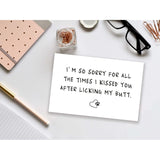 Cute Dog Paws Mother’S Day Card For Mom, Funny Father’S Day Card, Lovely Kissed You Card For Mom Or Dad