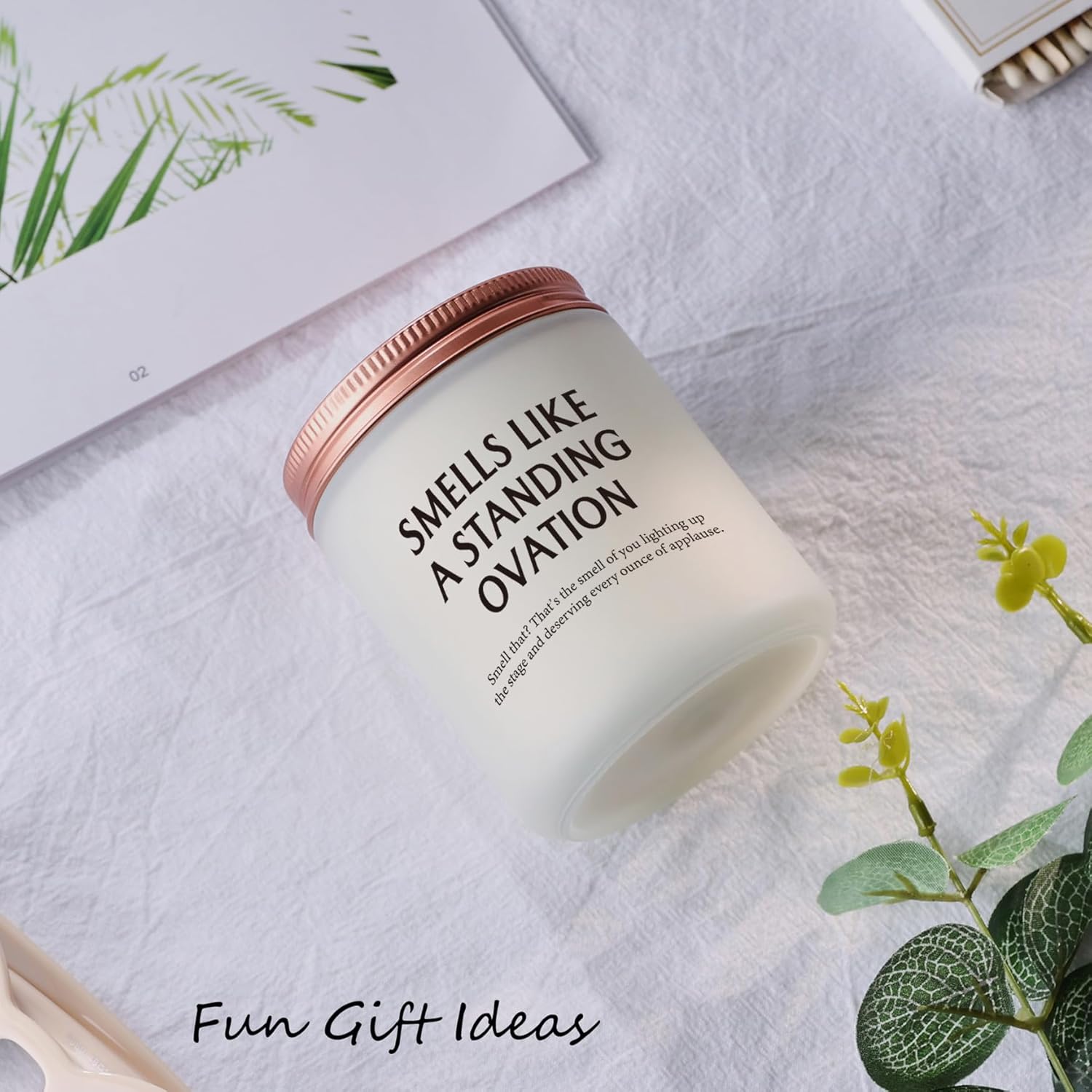 Funny Gifts For Graduates Musician Singer Actors Performer, Unique Graduation Performance Or Birthday Gift For Her Him Son Daughter Mom Students Friend Standing Ovation Candle