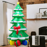 6 Foot Christmas Inflatable Christmas Tree With Gift Box Decoration With Led Lights,Cute Blow Up Christmas Tree Indoor O