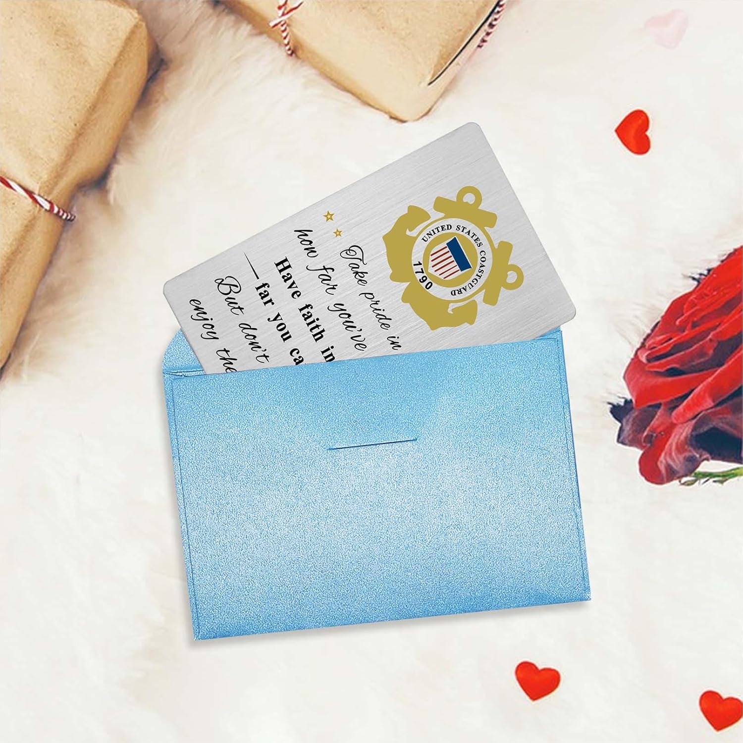 Coast Guard Card For Men, Gift For Coastguard Coast Gurad Birthday Christmas Graduation Veteran Day Thank You Card