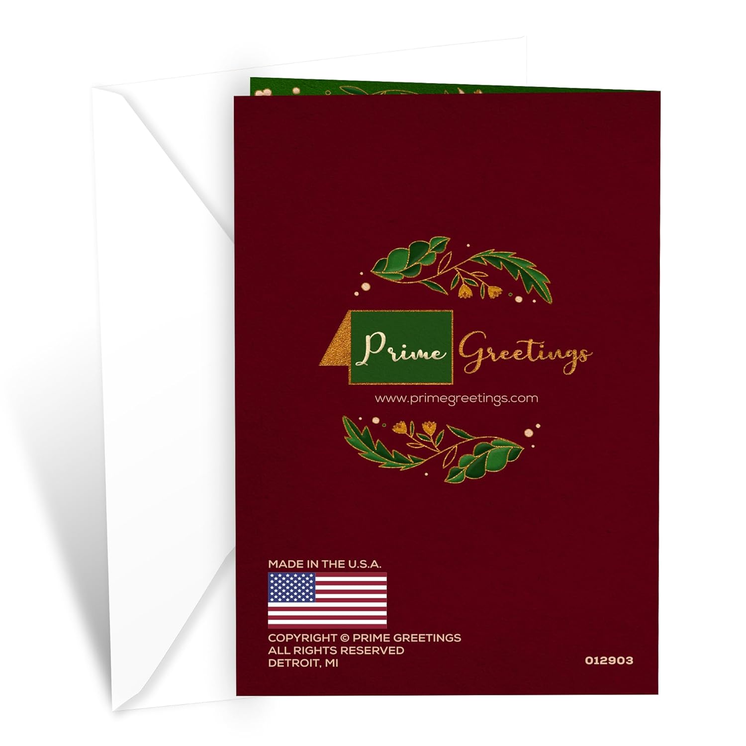 Grandma Christmas Card, Made In America, Thick Card Stock With Premium Envelope Packaged In A Reusable Presentation Mailer, Eco-Friendly, 5In X 7.75In