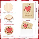 Valentine'S Day Greeting Card Handmade Wooden(With Envelope), Happy Valentine'S Day Red Love Heart, For Girlfriend Boyfriend Wife Husband Mum Dad Valentine'S Day Gifts Card