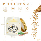 20 Pcs Thank You Candle 3.5 Oz Christmas Employee Appreciation Gifts Bulk Soy Wax Jar Inspirational Candle For Coworkers Team Staff Office Nurse Teacher, 10 Scent(Fresh Scents)