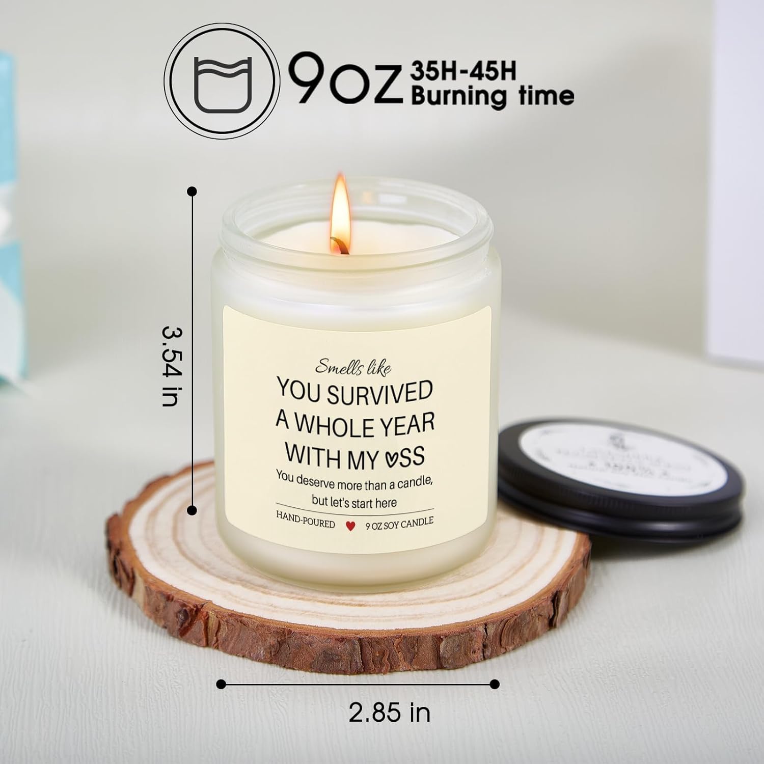 1 Year Anniversary Candle Gifts For Girlfriend Boyfriend, Anniversary Wedding Gifts For Couple, Birthday Valentine'S Day Gift For Wife Husband, Romantic Gift For Her Him, Lavender Scented Candle