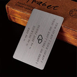 To My Son Gifts From Mom, Birthday Gifts For Son From Mom, Christmas Gift For Boys, Engraved Wallet Card