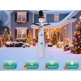 12Ft Inflatable Snowman Outdoor Christmas Decoration - Blow Up Snowman With Built-In Led Lights For Garden Lawn