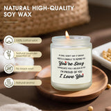 Valentines Day Gifts For Her Him, Lavender Scented Candle, I Love You Anniversary Wedding Gift For Girlfriend Boyfriend Wife Husband, Romantic Birthday Presents