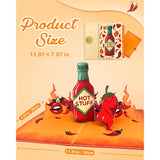 Hot Stuff Pop Up Cards For Men - 3D Funny Valentine'S Day Cards For Husband Boyfriend Him, Spicy Chilli Pepper, Funny Gifts For Birthday Anniversary All Occasion From Wife Girlfriend