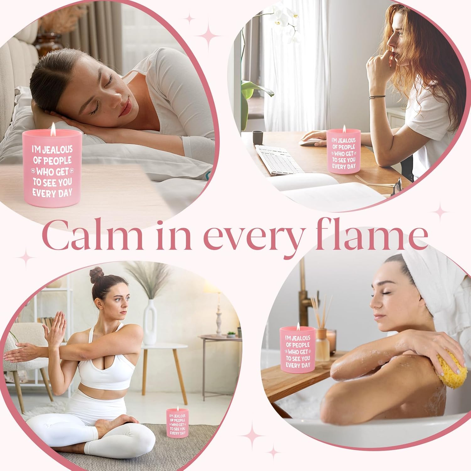 Long Distance Relationship Gifts For Girlfriend, Funny I Miss You Candle 10Oz, Romantic Valentines Day Gifts For Her Him, I Love You Gift On Anniversary Birthday, Cute Long Distance Candles