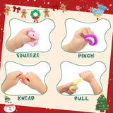 Advent Calendar 2025 With 3 Cute Jumbo Dinosaur And 21 Mochi Squishy Toys - 24 Days Christmas Countdown Calendar Gifts For Kids Boys Teen Toddlers (Animals)