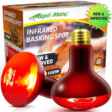2 Pack 100W Infrared Heat Lamp Bulbs Red Reptile Basking Spot Light for Chickens Brooder Pets