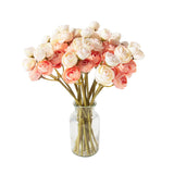 18 Pcs Artificial Silk Rose Flowers Persian Ranunculus Bouquet Asian Buttercup,Suitable For Core Decorations,Weddings,Home (Pink, 2)