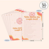 Disco Ball Who Knows The Couple Best Game For 30 Guests With Game Cards, The Last Disco Bridal Shower Game, Boho Bridal Shower Decorations, Wedding Shower Or Bachelorette Party Supplies - 04