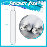 24 Pcs Empty Aluminum Paint Tubes 20 Ml Paint Tubes For Making Paint And Store Remaining Paint Acrylic Oils Watercolor Gouaches, With 2 Sheets Self Adhesive Label