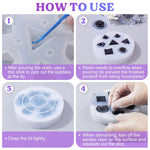 Upgraded Large Dnd Silicone Molds For Resin With 7 Cavities, Polyhedral Stereoscopic Game Epoxy Resin Molds For Diy Dice Making, Table Board Game