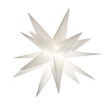 Large 18” Easy Assembly Warm White Led Moravian Star - Hanging Outdoor Christmas Light - Use As Holiday Decoration, Porc