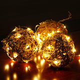 6 Pack Battery Operated Fairy Lights 7FT 20 LED Warm White Mini String Lights Silver Wire Firefly Lights for Mason Jars Wedding Party Decor