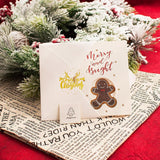 Merry Christmas Stickers Christmas Gold Foil Roll Seal Self-Adhesive Label 1000 Pcs 1" Round Xmas Envelope Card Gift Box Decoration