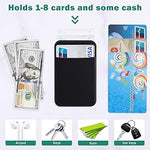 3-Pack Phone Card Holder Wallet Sleeve, Adhesive Sticker - 2 Black, 1 Navy