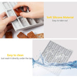 Round Thick Domino Molds For Resin Casting Domino Mold For Resin Silicone Dominoes Mold With Round Edges Shiny & No Scratches & Durable (Each Domino 2X1X0.36 In)
