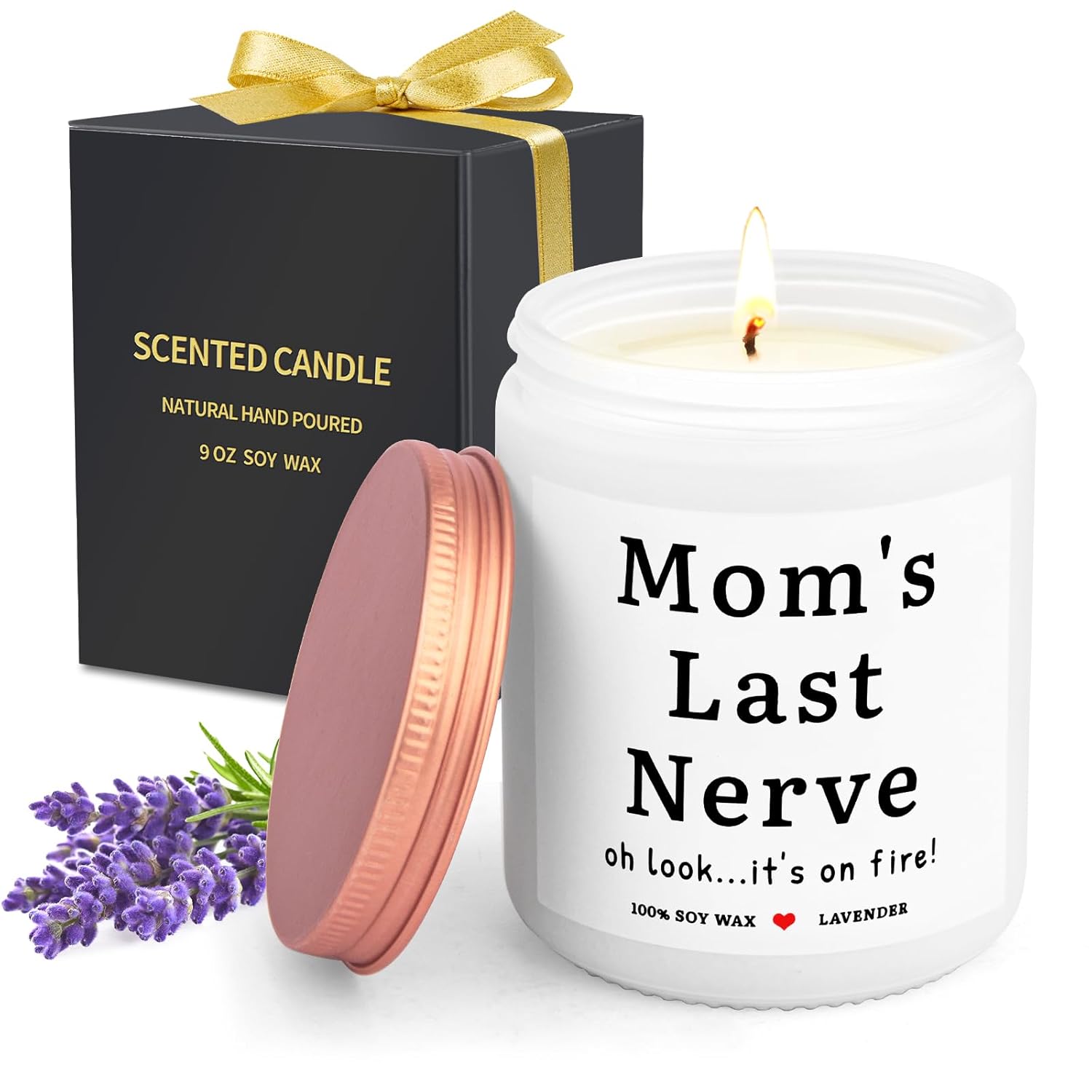 Gifts For Mom From Daughter Son, Mothers Day Gifts From Daughter - Mom'S Gift - Birthday Thanksgiving Day Gift For Mom Mother - Scented Candles For Women Funny Unique Presents- Lavender Scented